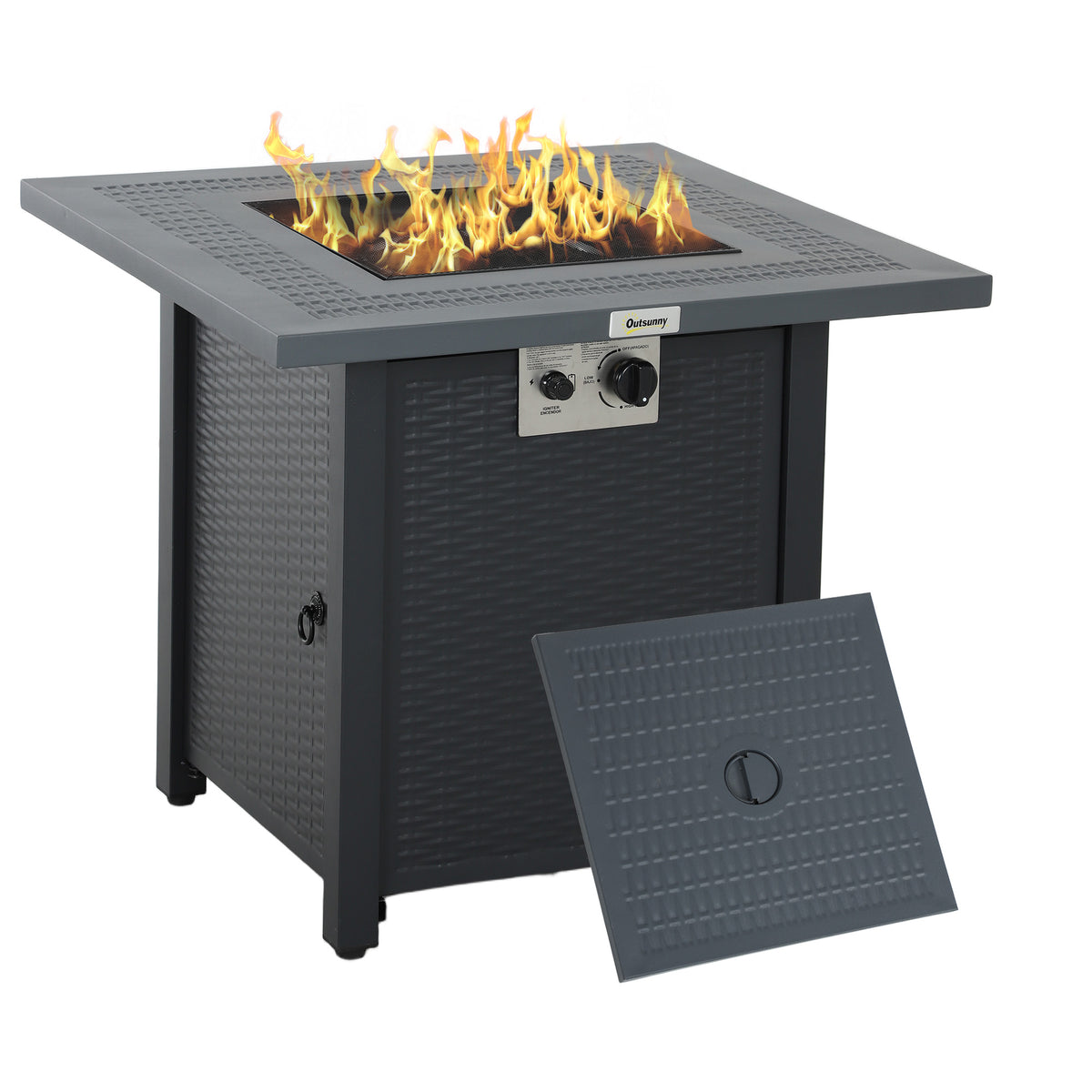 cortex-london-windsor-stainless-steel-40000-btu-fire-pit-table-black-dark-grey
