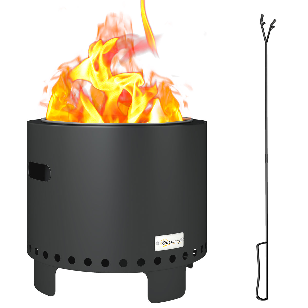 cortex-london-windsor-smokeless-wood-burning-fire-pit-45cm-dark-grey