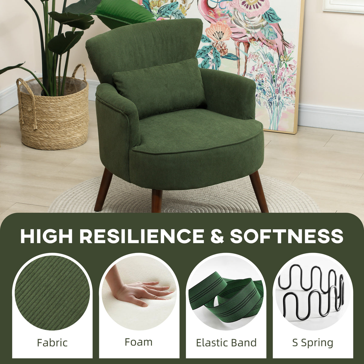 cortex-london-windsor-green-corduroy-wingback-armchair