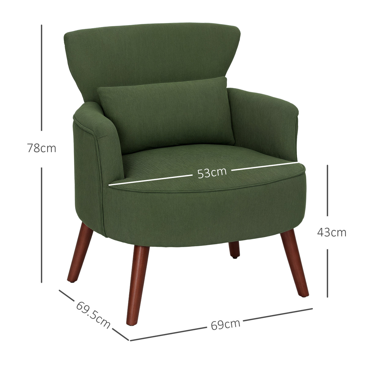 cortex-london-windsor-green-corduroy-wingback-armchair