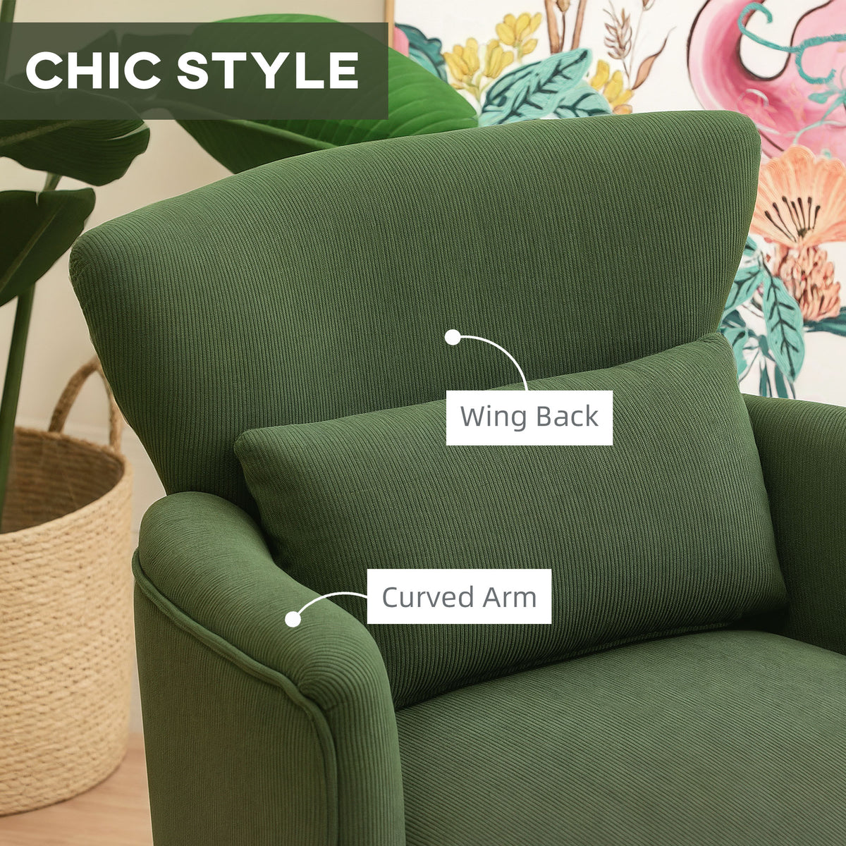 cortex-london-windsor-green-corduroy-wingback-armchair