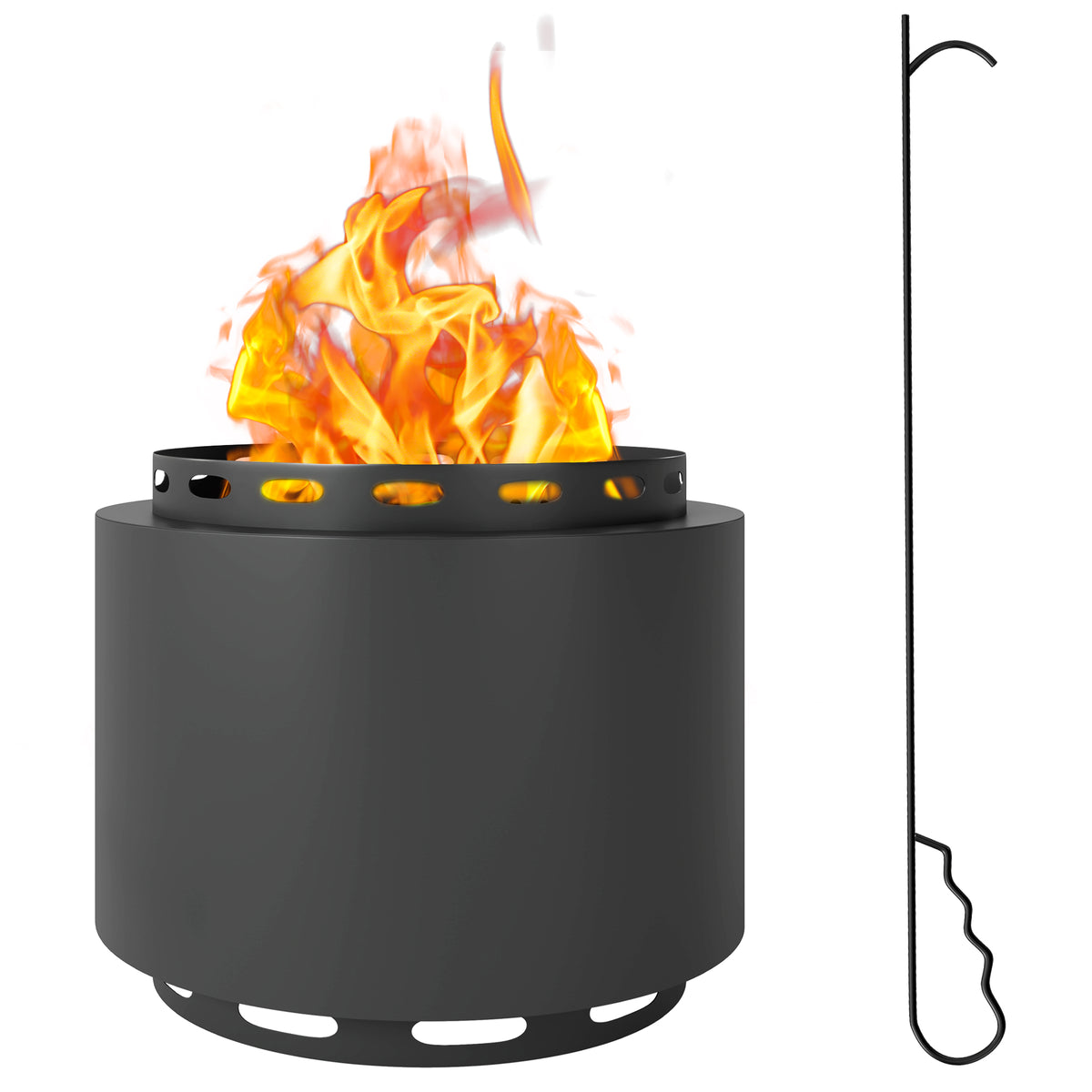 cortex-london-windsor-smokeless-wood-burning-fire-pit-dark-grey-metal-48-5cm