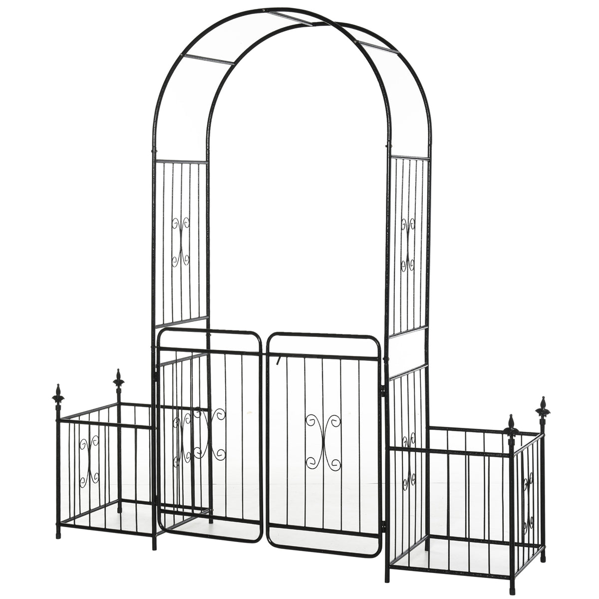 cortex-london-windsor-metal-garden-arbor-arch-gate-with-planter-boxes
