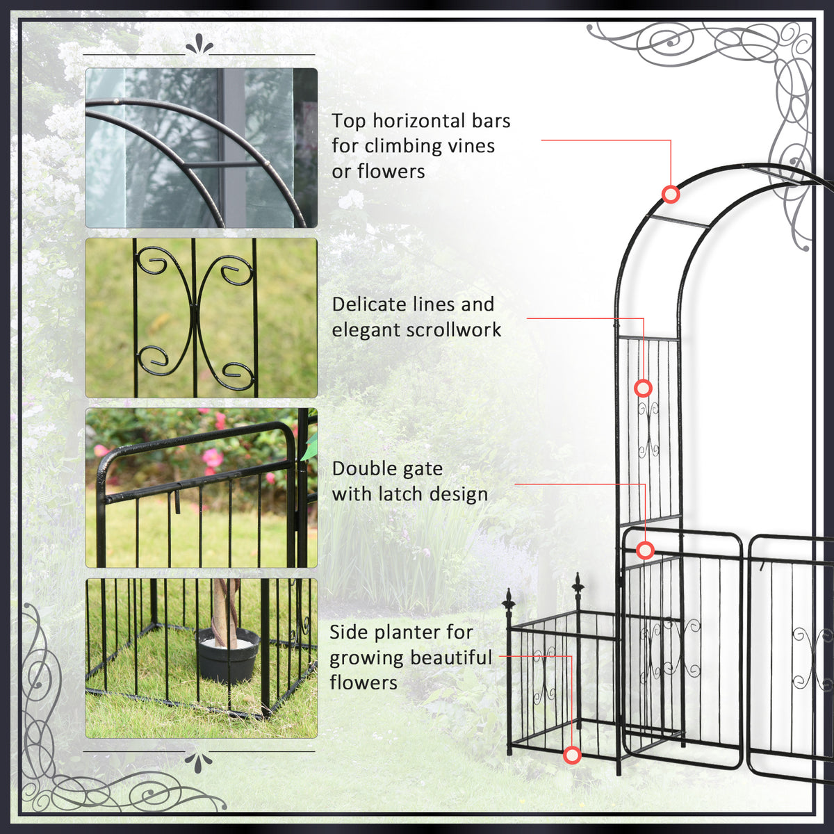 cortex-london-windsor-metal-garden-arbor-arch-gate-with-planter-boxes