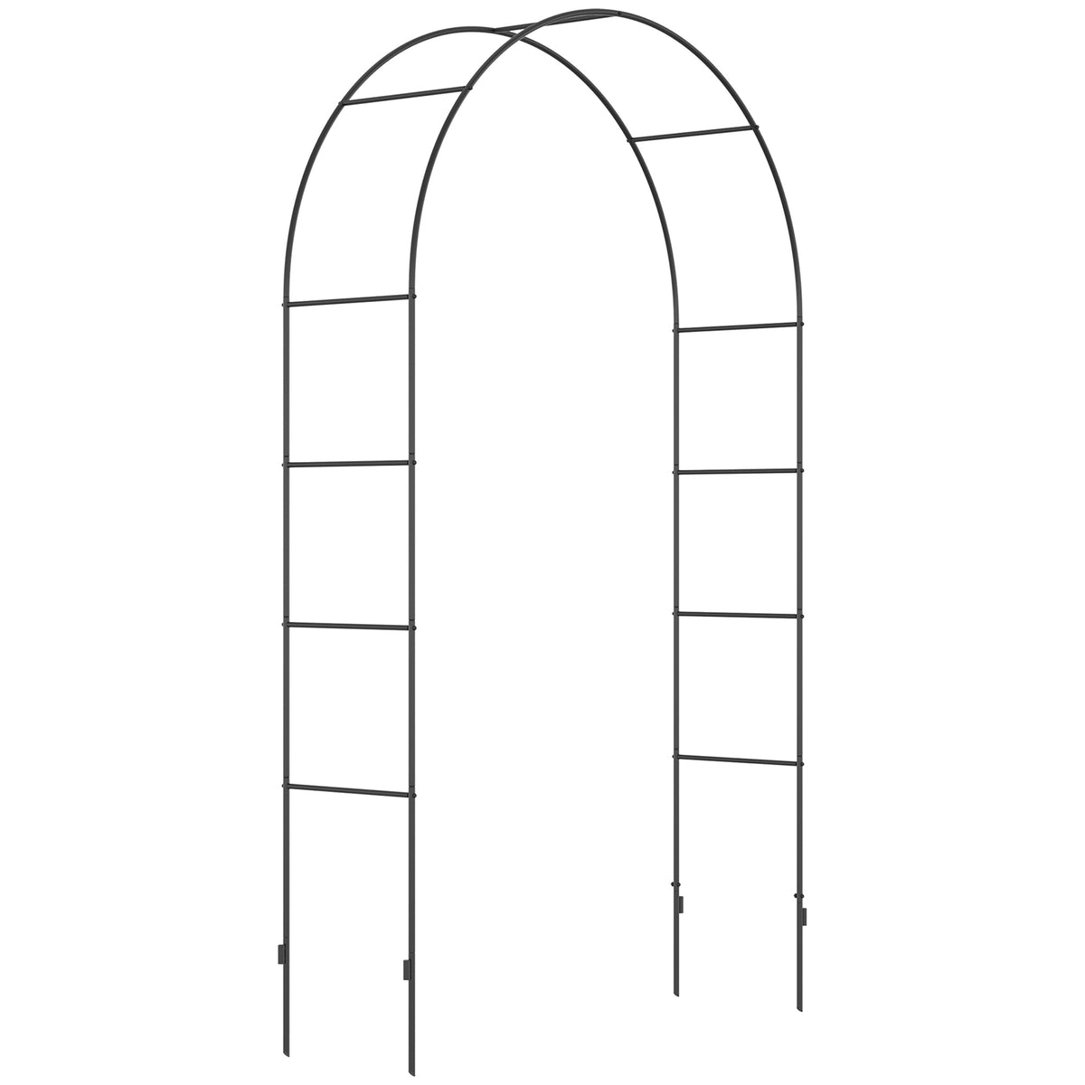 cortex-london-windsor-black-metal-garden-arch-for-climbing-plants