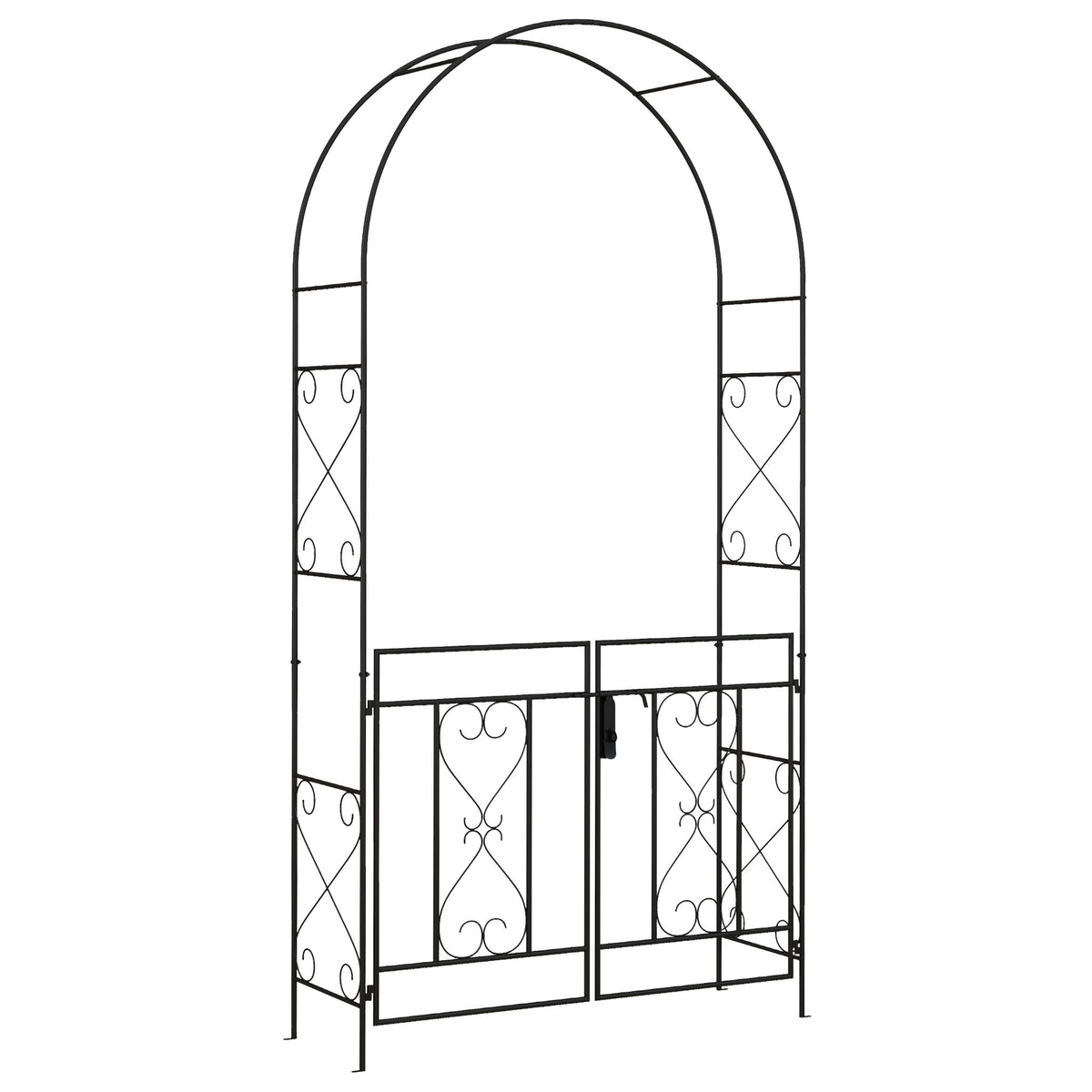 cortex-london-windsor-steel-garden-arch-double-gate-climbing-plants-black