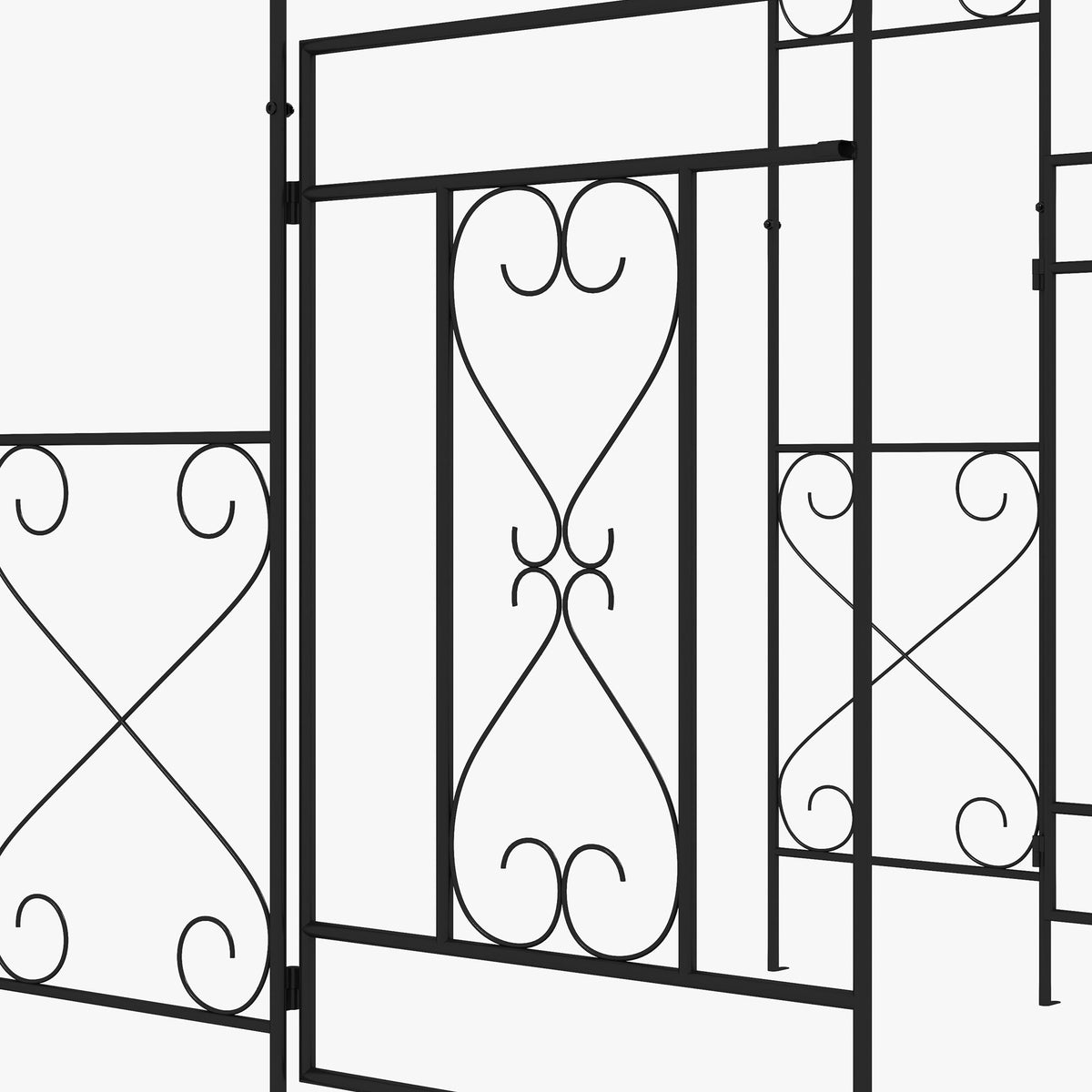 cortex-london-windsor-steel-garden-arch-double-gate-climbing-plants-black