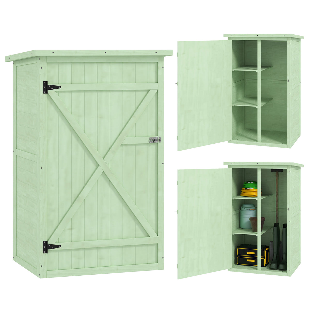 cortex-london-windsor-fir-wood-garden-tool-storage-shed-green
