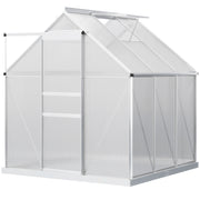 cortex-london-windsor-polycarbonate-walk-in-garden-greenhouse-silver-tone