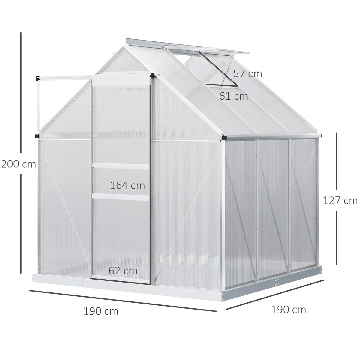 cortex-london-windsor-polycarbonate-walk-in-garden-greenhouse-silver-tone