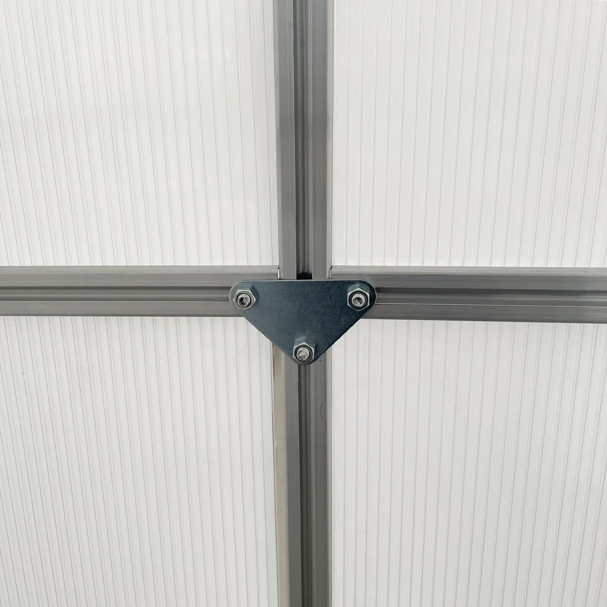 cortex-london-windsor-polycarbonate-walk-in-garden-greenhouse-silver-tone