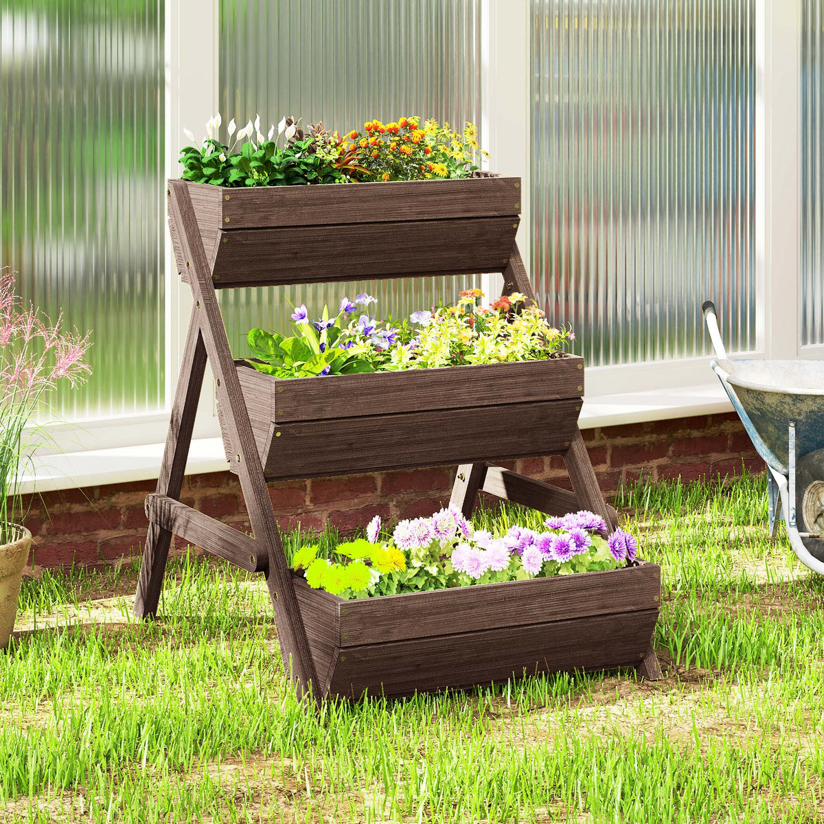 cortex-london-kensington-three-tier-wooden-raised-garden-planter-tan