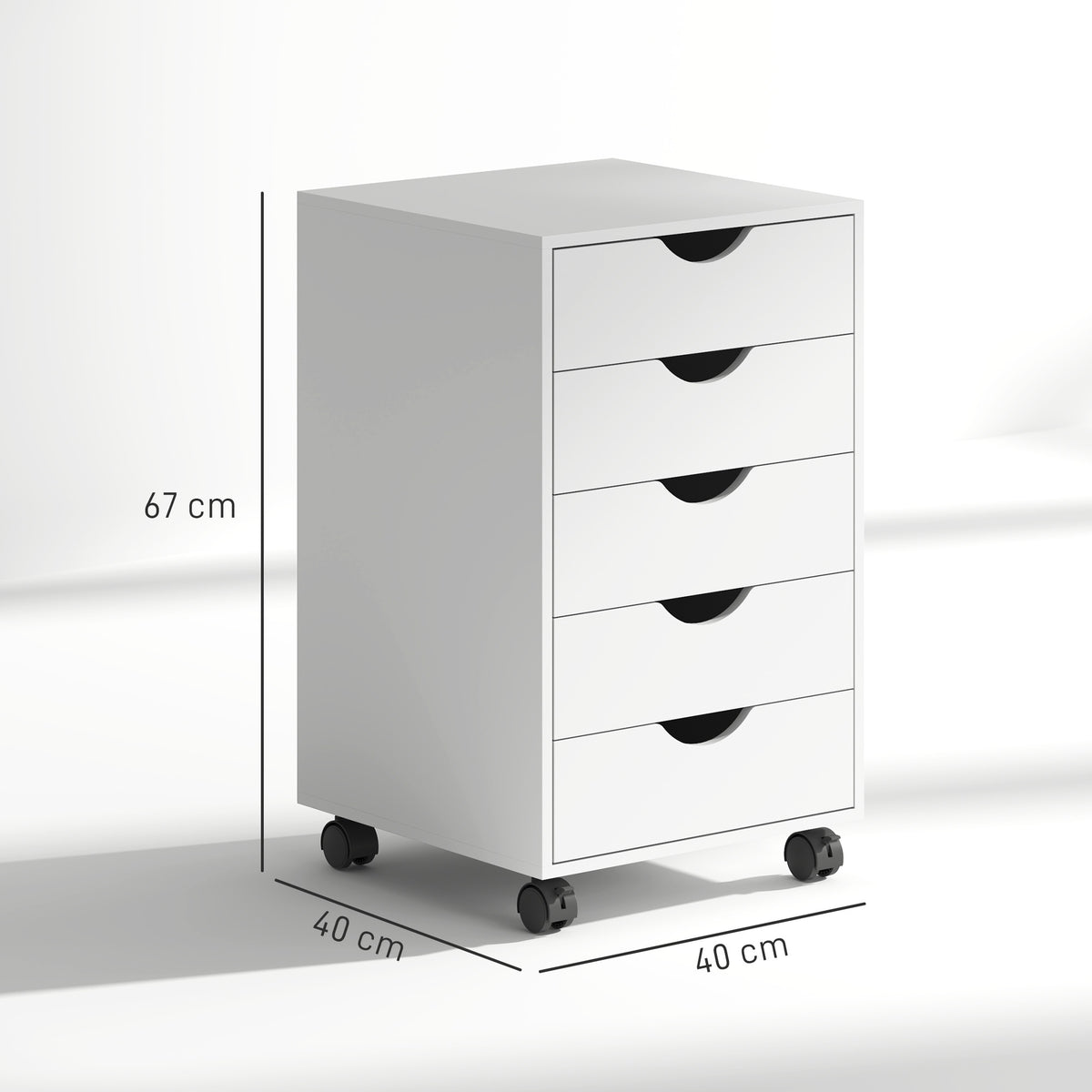 cortex-london-york-white-five-drawer-mobile-filing-cabinet