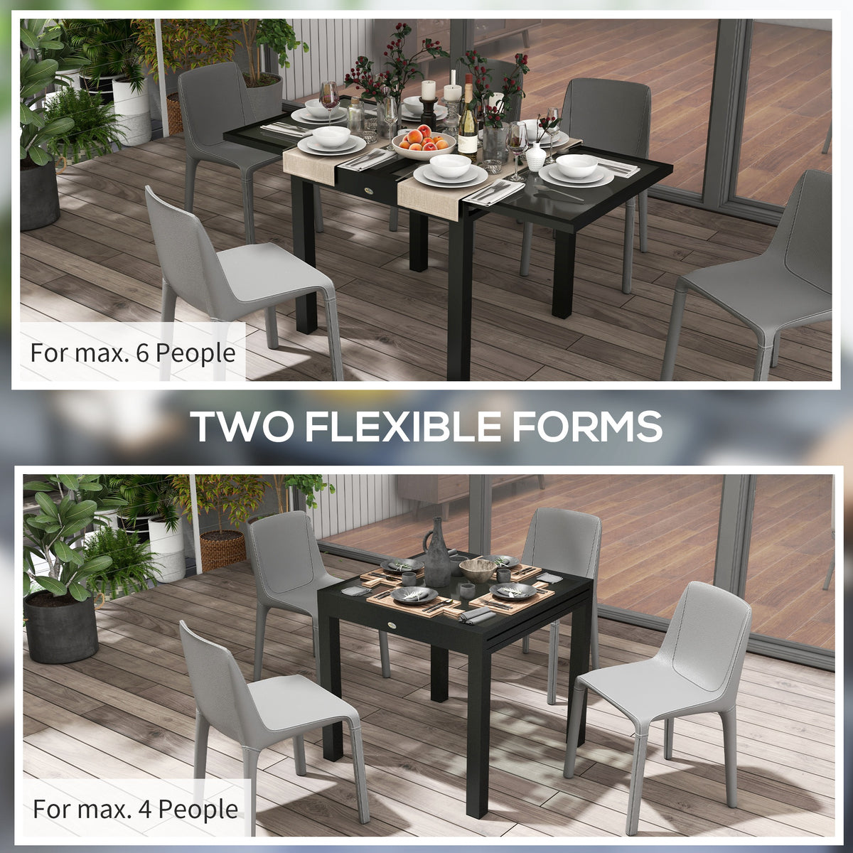 cortex-london-windsor-extendable-outdoor-dining-table-black-clear-tempered-glass-aluminium