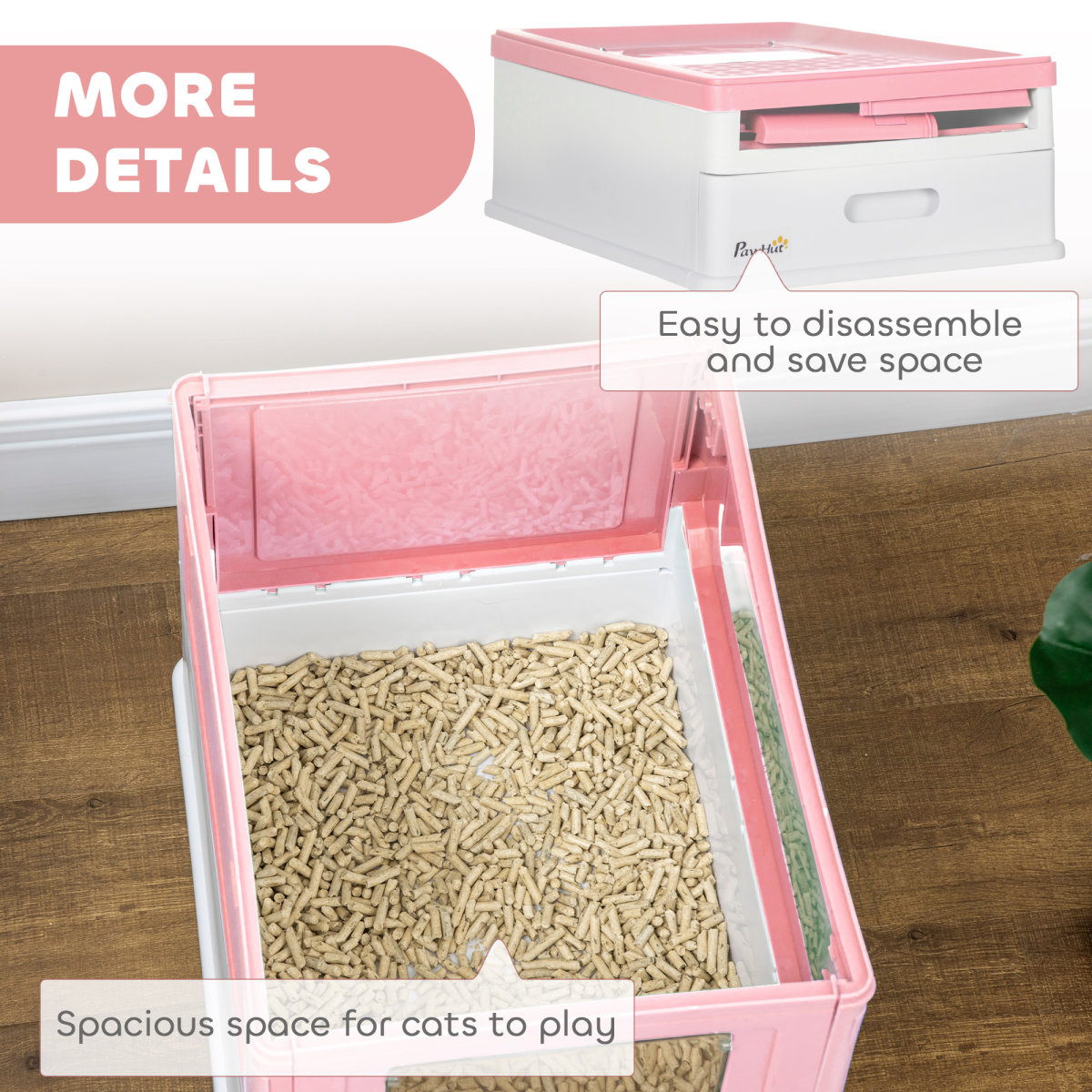 cortex-london-windsor-pawhut-hooded-cat-litter-box-pink-white-scoop
