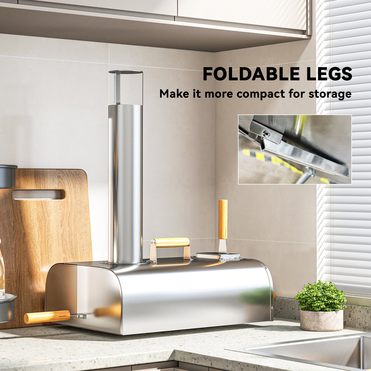cortex-london-york-portable-12-inch-wood-pellet-pizza-oven-foldable-legs-stainless-steel