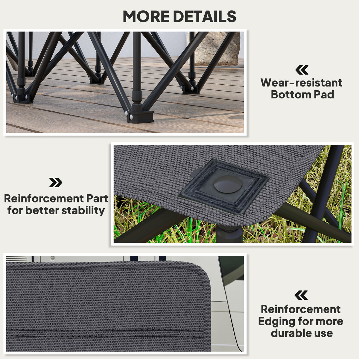cortex-london-windsor-six-seater-folding-camping-bench-chair-cup-holders-charcoal-grey