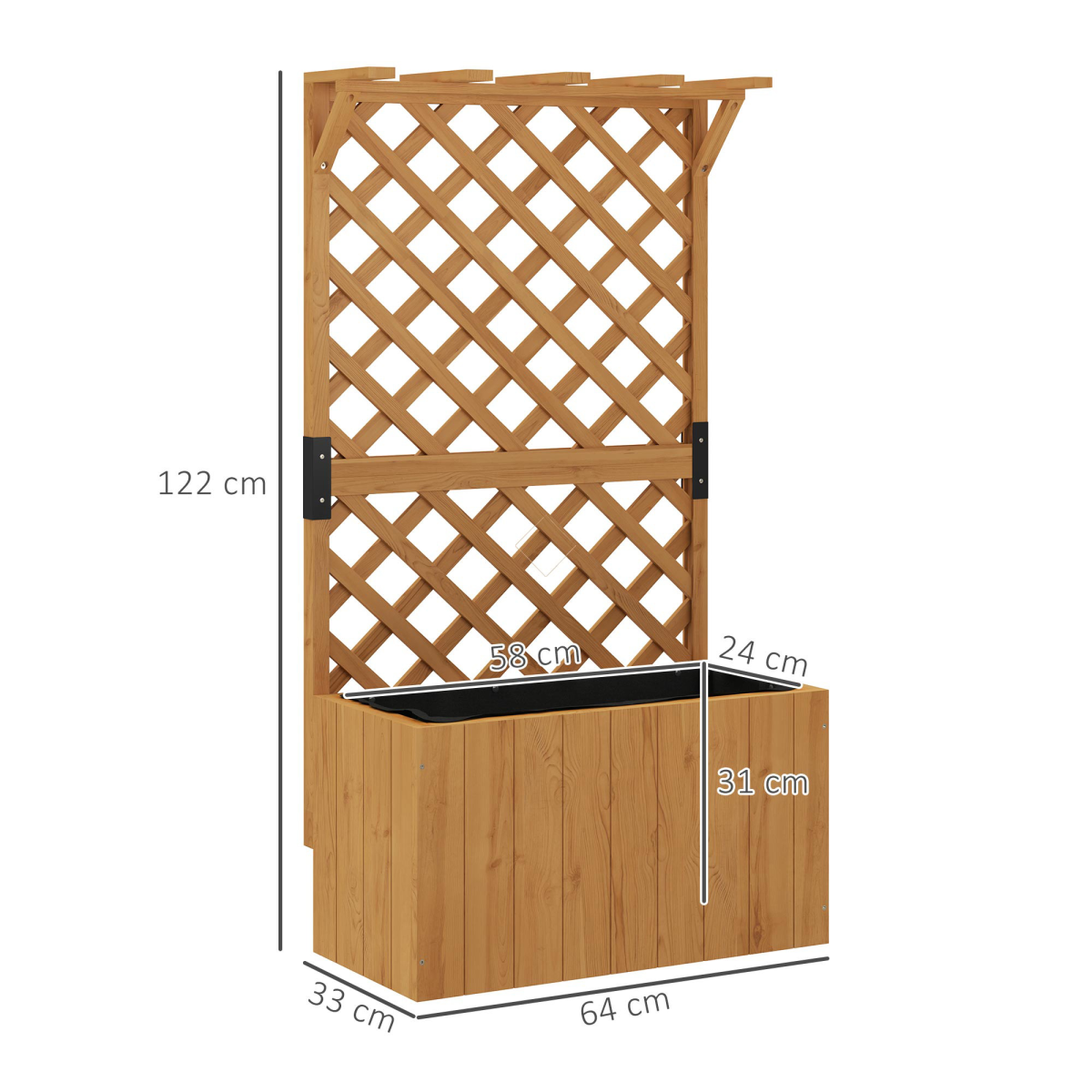 cortex-london-york-fir-wood-planter-trellis-natural-wood-finish
