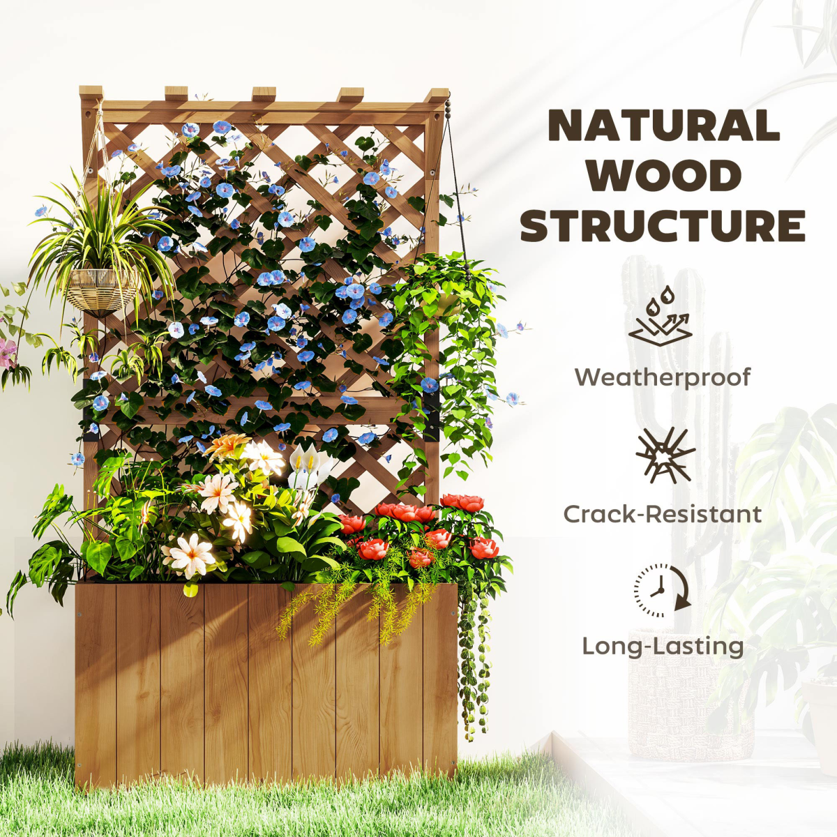 cortex-london-york-fir-wood-planter-trellis-natural-wood-finish