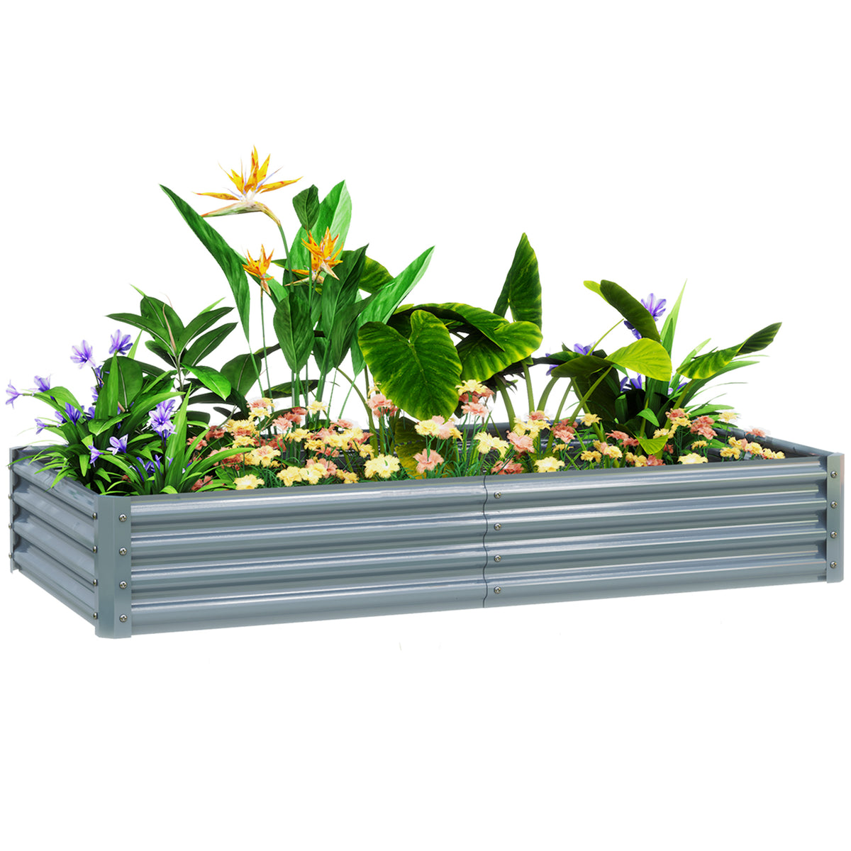 cortex-london-york-galvanised-steel-raised-garden-bed-180x90x30cm-silver-grey