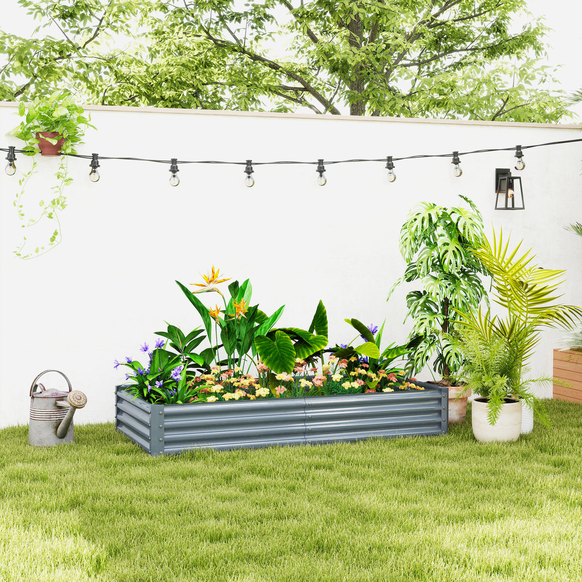 cortex-london-york-galvanised-steel-raised-garden-bed-180x90x30cm-silver-grey