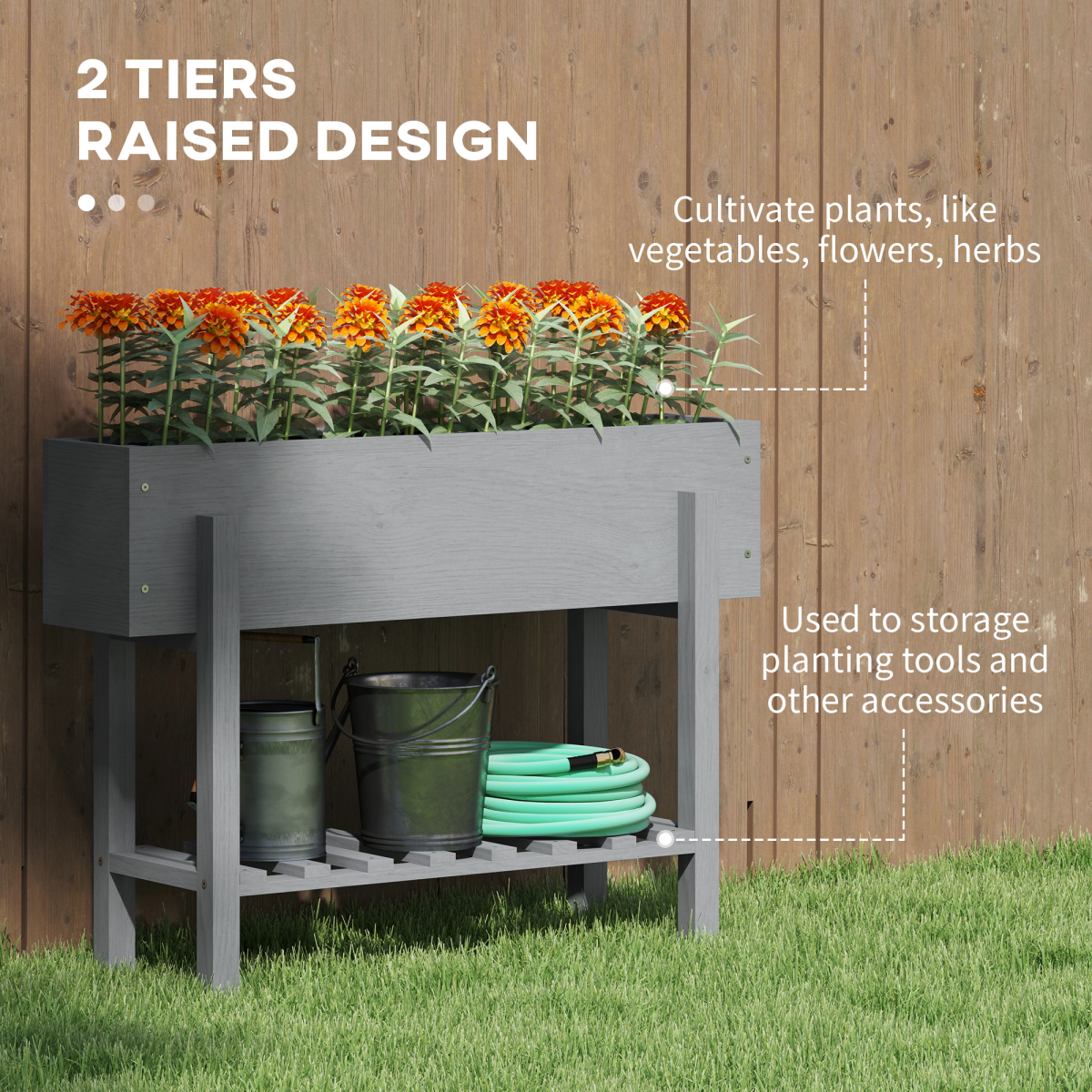 cortex-london-york-grey-wooden-raised-planter-with-storage-shelf