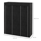 cortex-london-york-fabric-portable-wardrobe-8-shelves-2-hanging-rails-beige