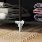 cortex-london-york-fabric-portable-wardrobe-8-shelves-2-hanging-rails-beige