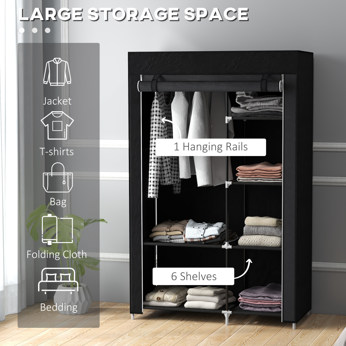 cortex-london-kensington-dark-grey-fabric-wardrobe-shelves-hanging-rail