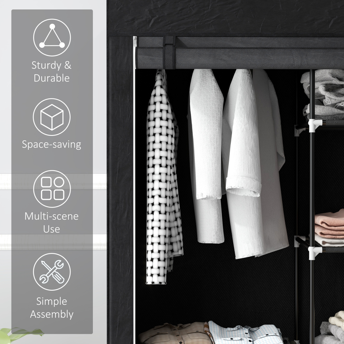 cortex-london-kensington-dark-grey-fabric-wardrobe-shelves-hanging-rail