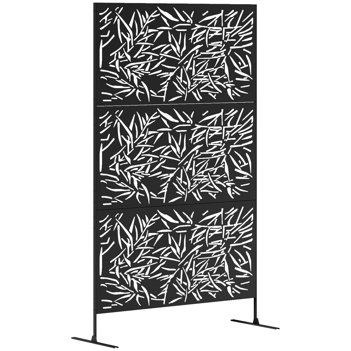 cortex-london-kensington-black-bamboo-garden-privacy-screen-steel-frame