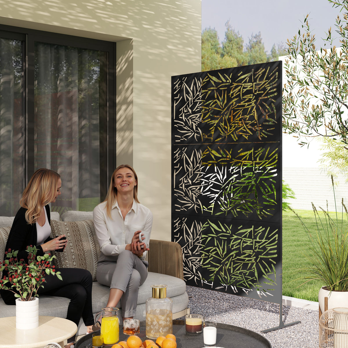 cortex-london-kensington-black-bamboo-garden-privacy-screen-steel-frame
