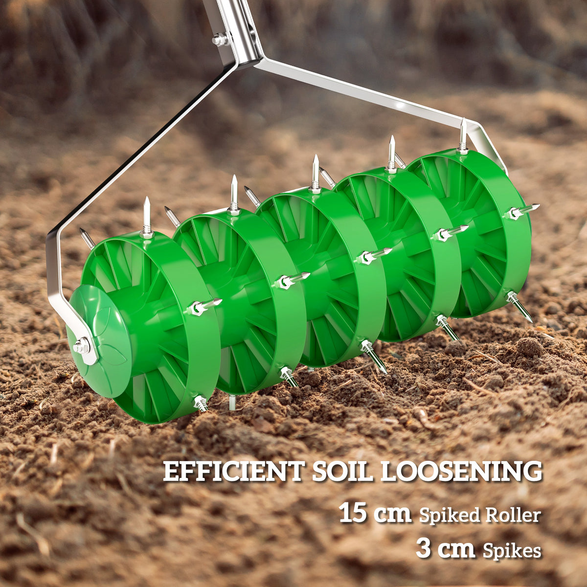 cortex-london-york-soil-aerator-150mm-spike-roller-dark-green