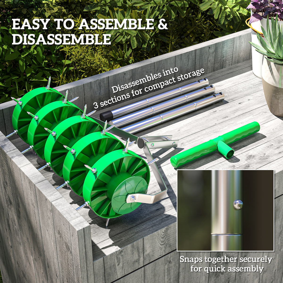 cortex-london-york-soil-aerator-150mm-spike-roller-dark-green