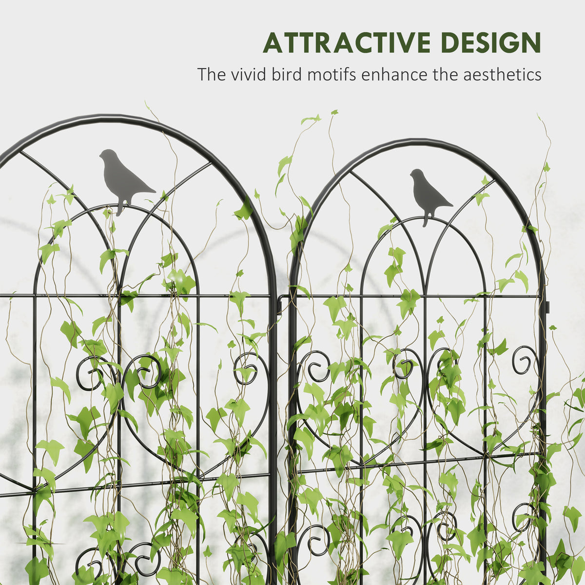 cortex-london-windsor-bird-metal-garden-trellis-panels-set-of-2-black