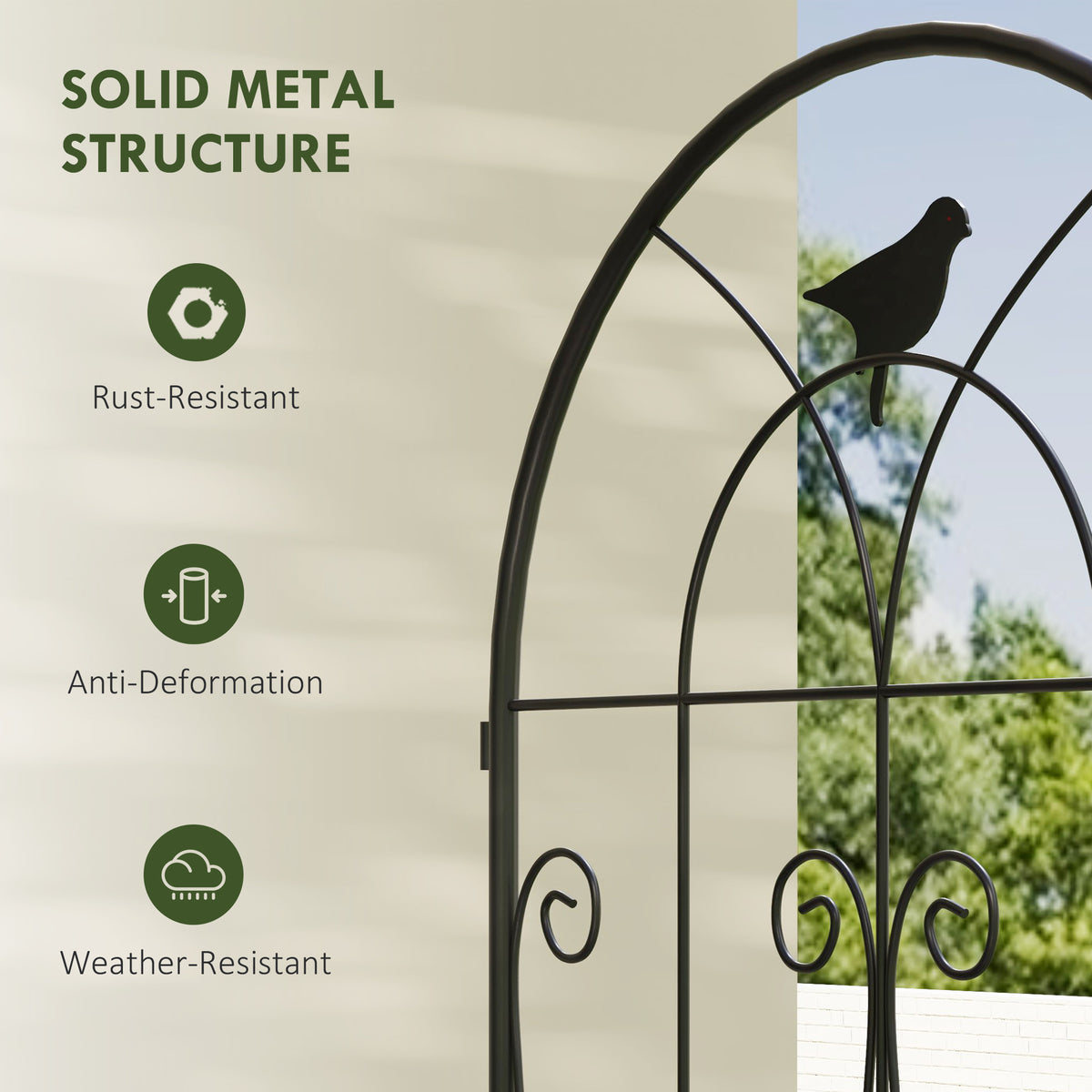 cortex-london-windsor-bird-metal-garden-trellis-panels-set-of-2-black