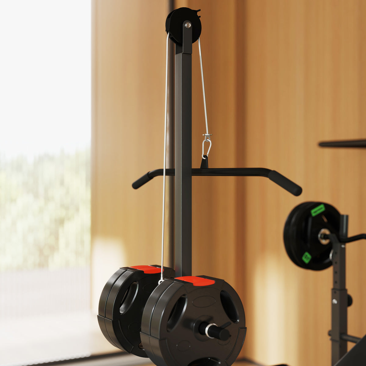 cortex-london-windsor-multi-exercise-incline-flat-weight-bench-rack-black-steel-pu