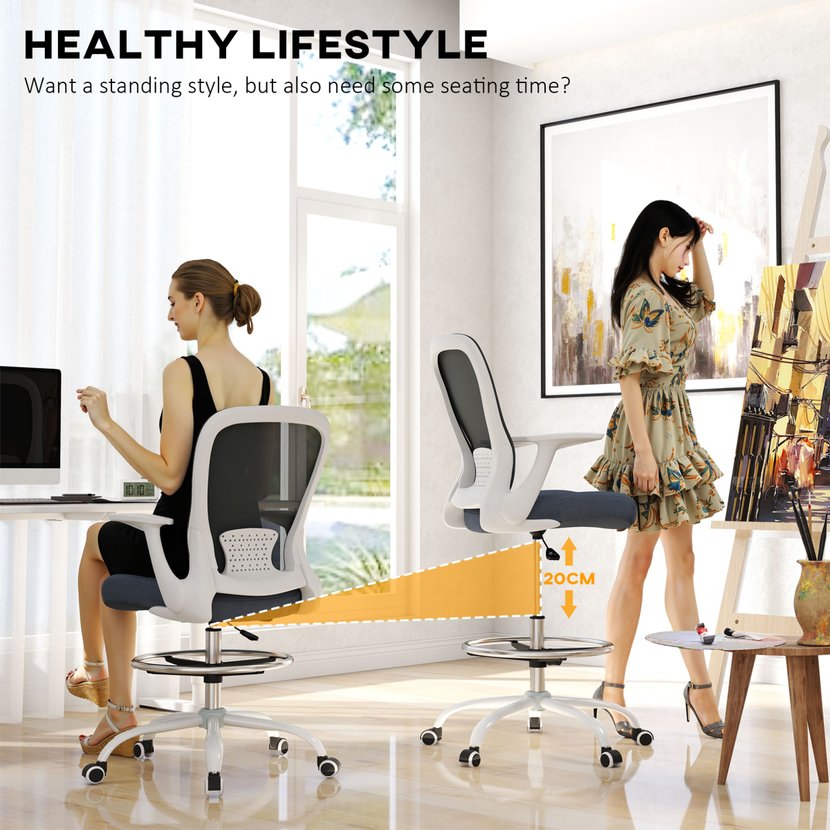 cortex-london-windsor-mesh-draughtsman-chair-black-white