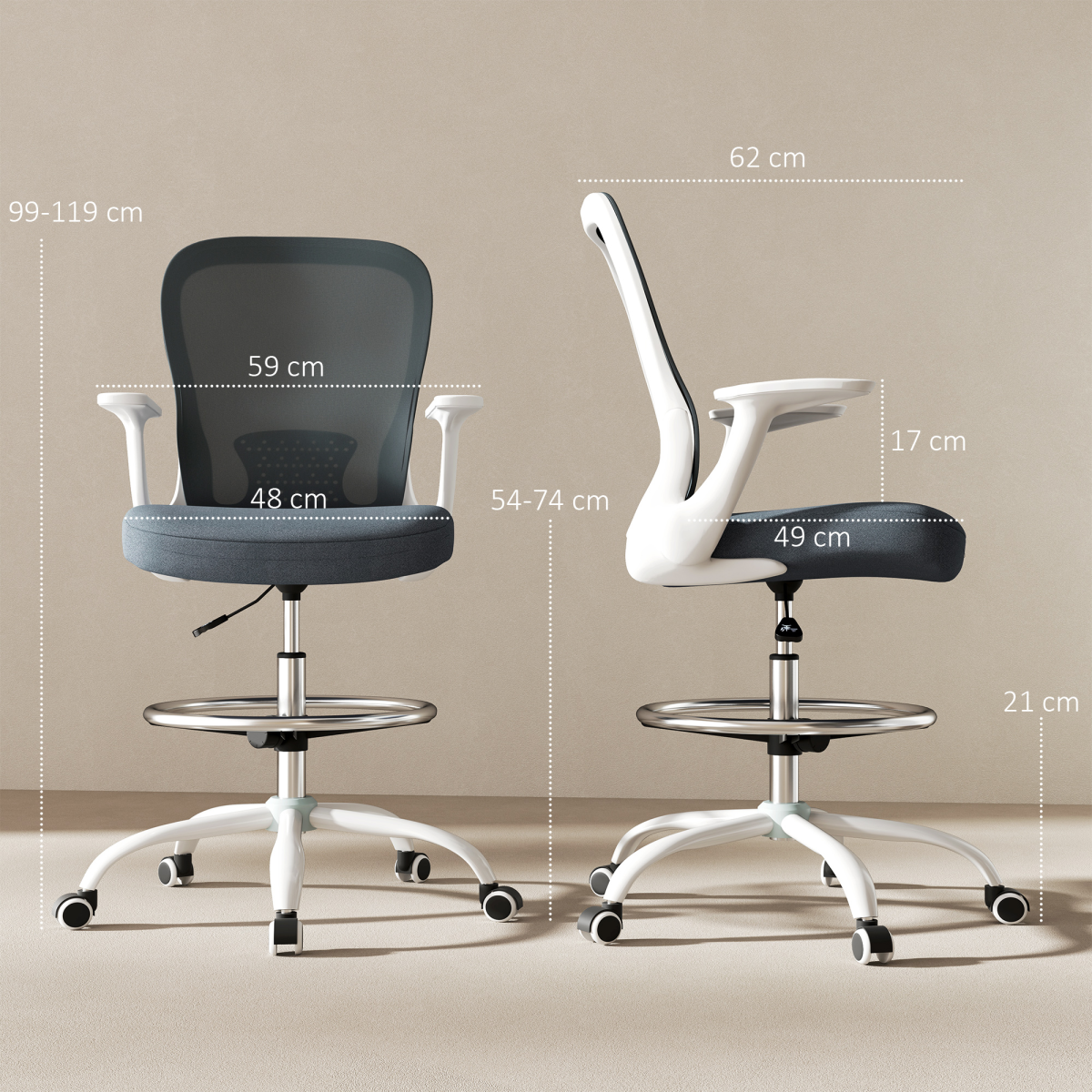 cortex-london-windsor-mesh-draughtsman-chair-black-white