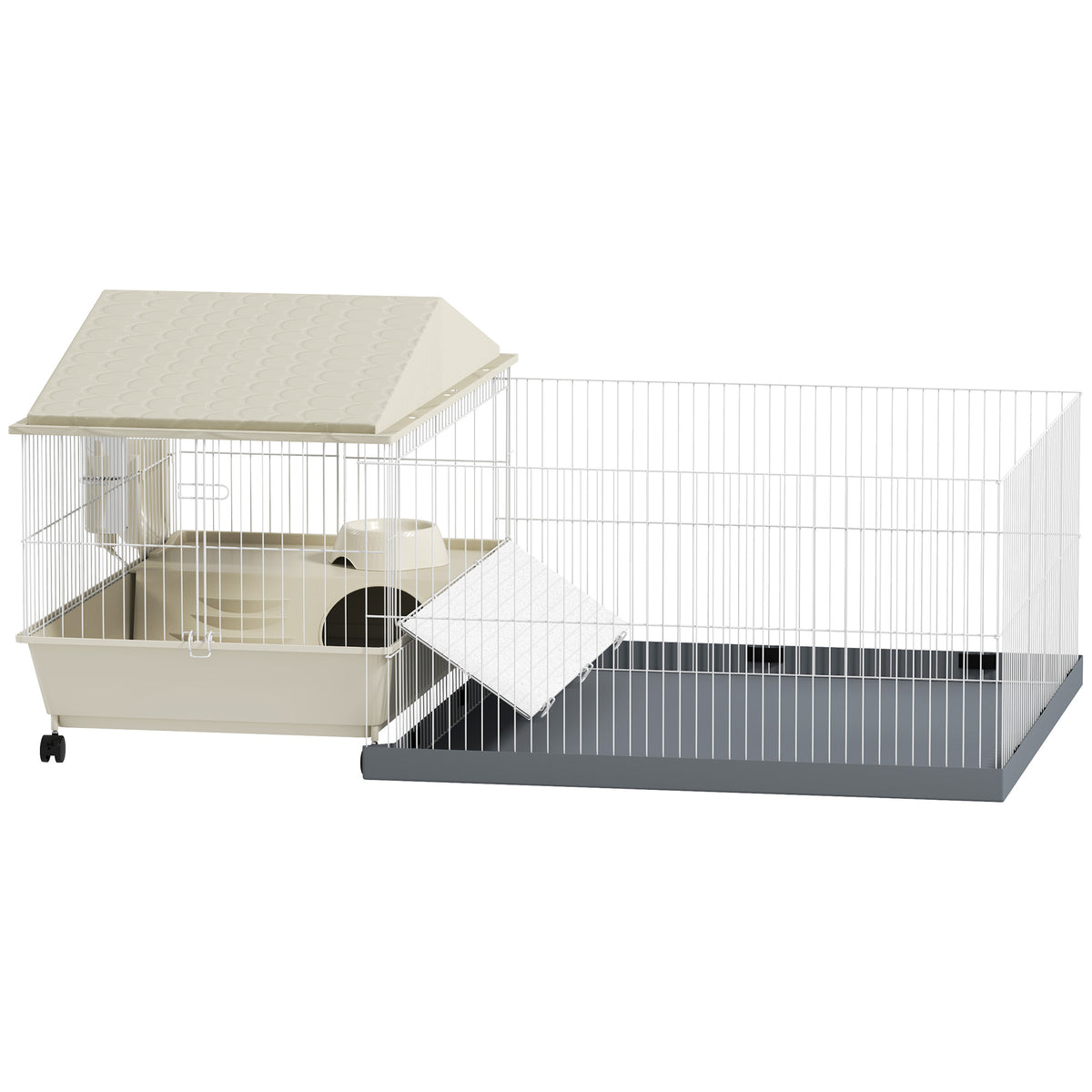 cortex-london-york-guinea-pig-cage-with-removable-playpen-beige