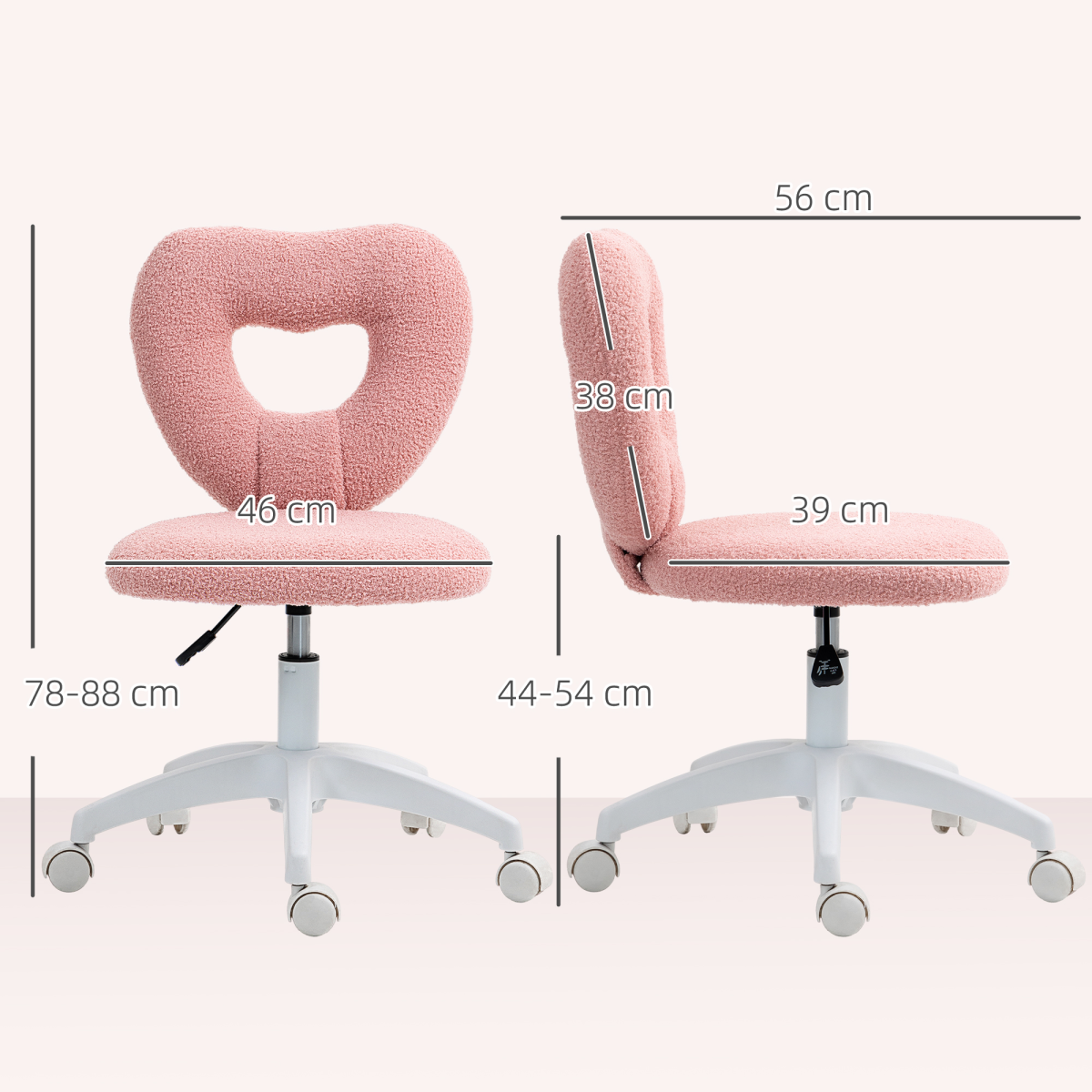 cortex-london-windsor-heart-teddy-fleece-desk-chair-pink