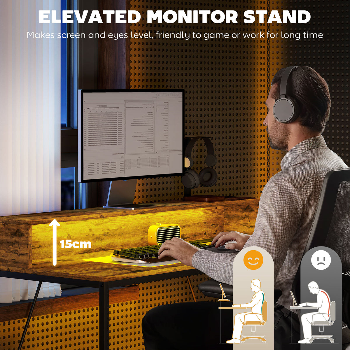 cortex-london-windsor-led-computer-desk-with-shelf-rustic-brown