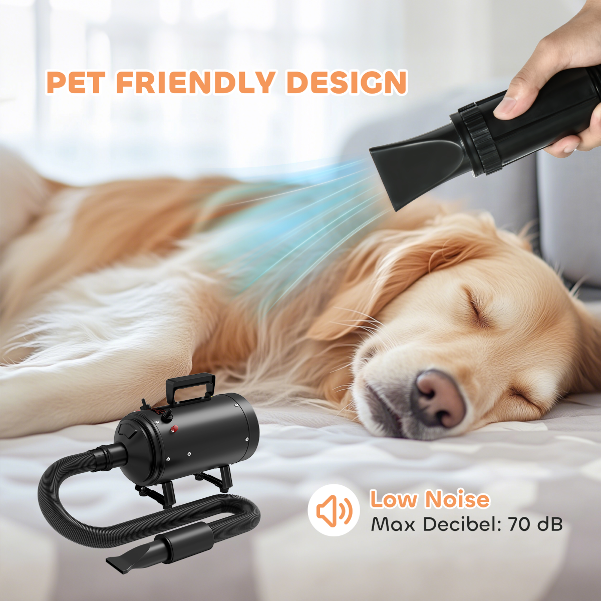 cortex-london-windsor-2200w-dog-hair-dryer-adjustable-temperature-black
