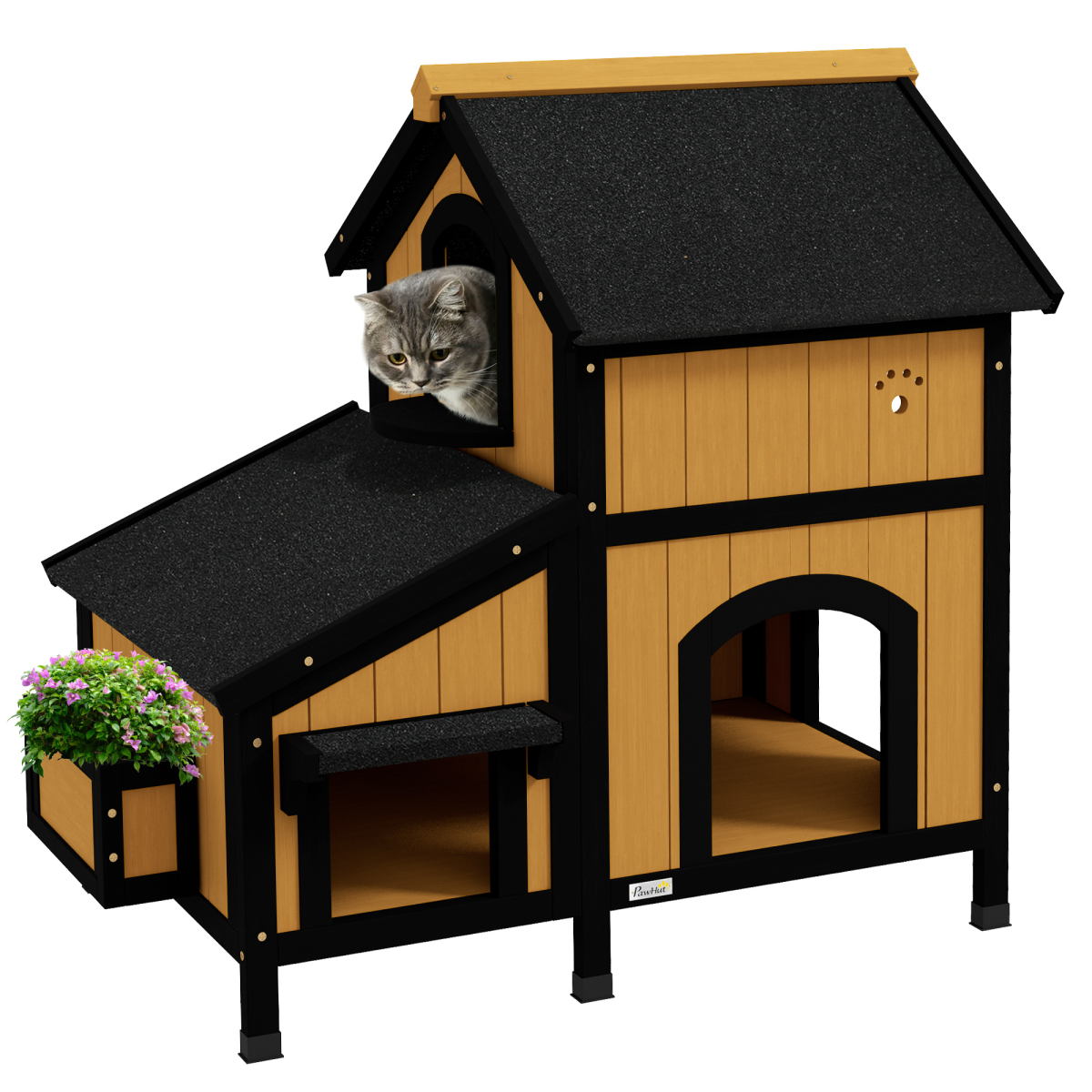 cortex-london-kensington-wooden-outdoor-cat-house-flower-box