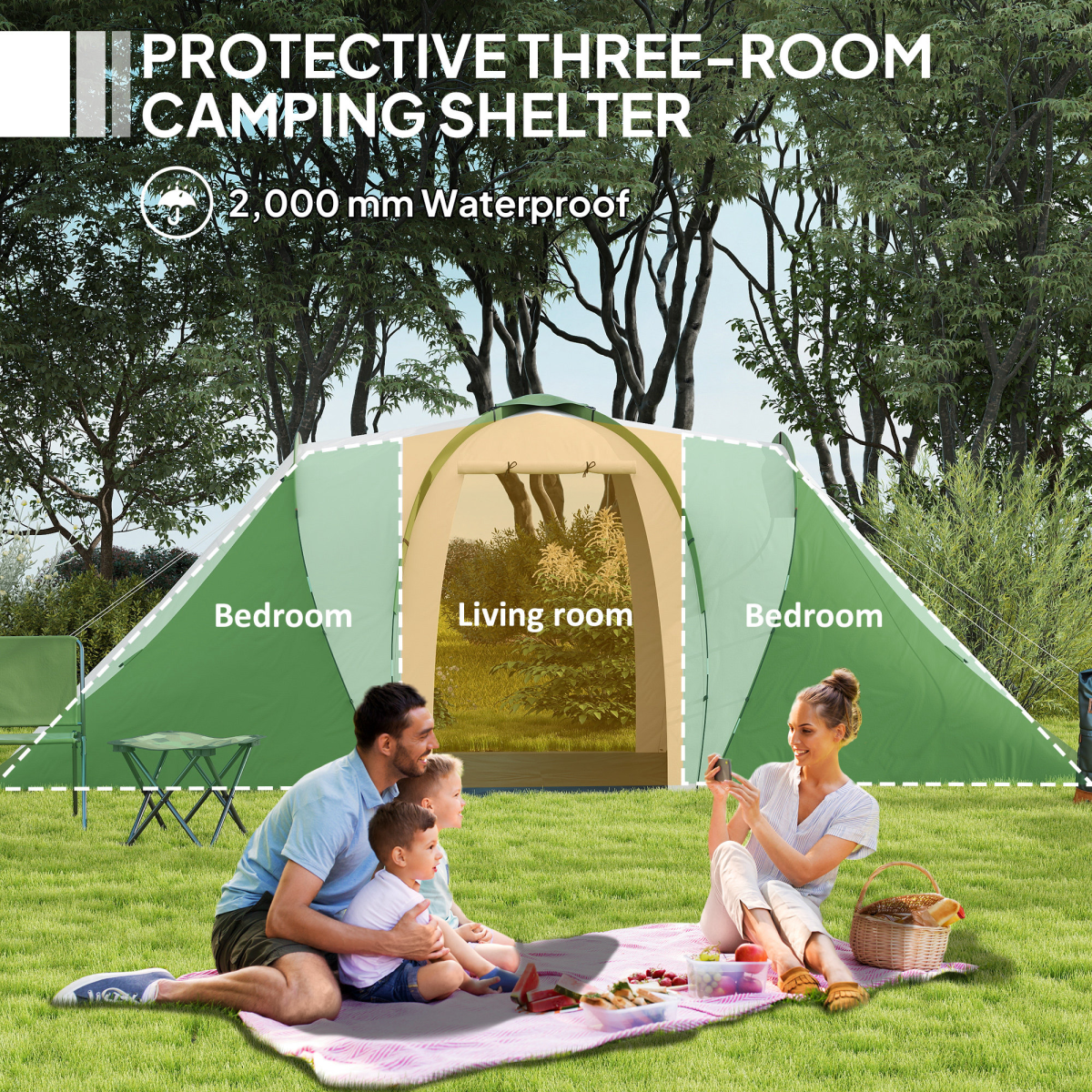 cortex-london-windsor-six-person-camping-tent-two-bedrooms-green-white
