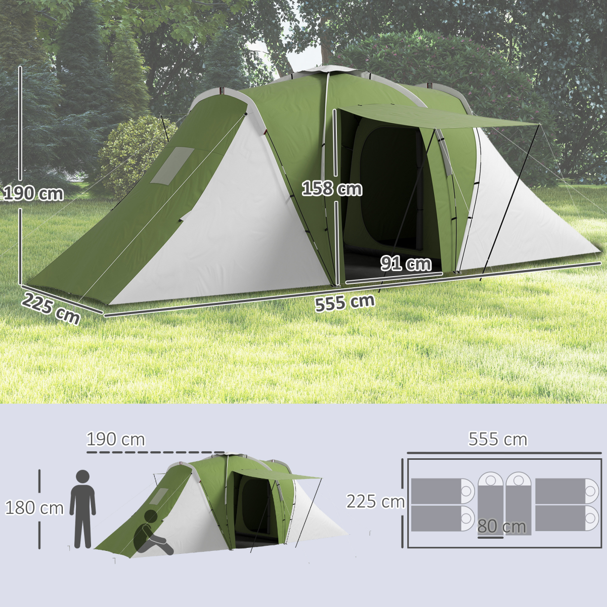cortex-london-windsor-six-person-camping-tent-two-bedrooms-green-white