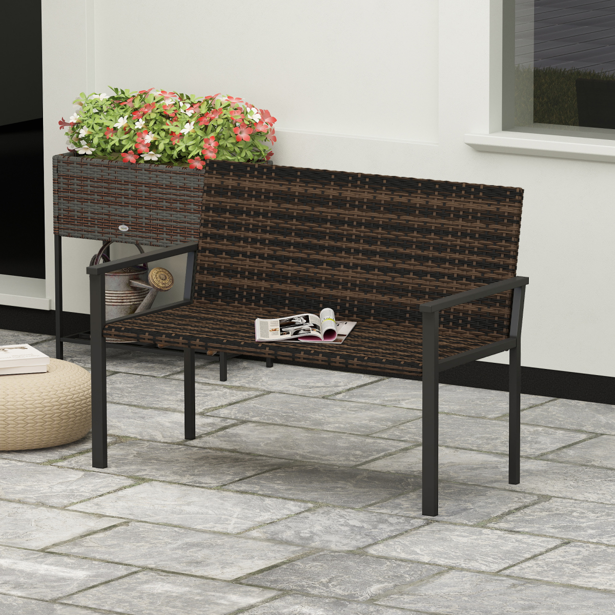 cortex-london-windsor-rattan-garden-loveseat-bench-mixed-brown-dark-grey
