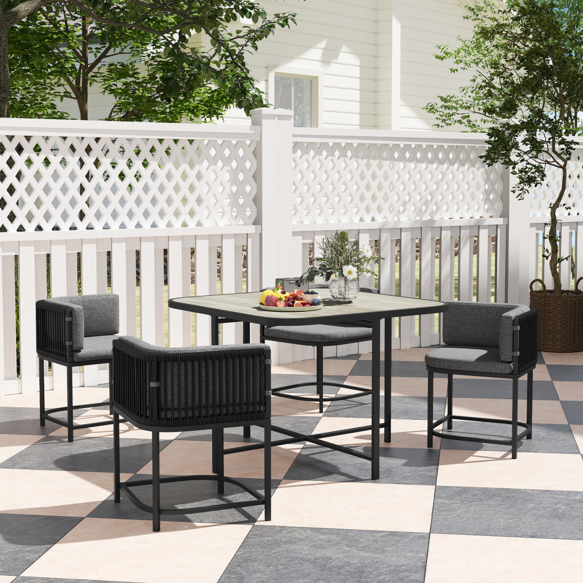 cortex-london-windsor-four-seater-rattan-dining-set-charcoal-grey-black