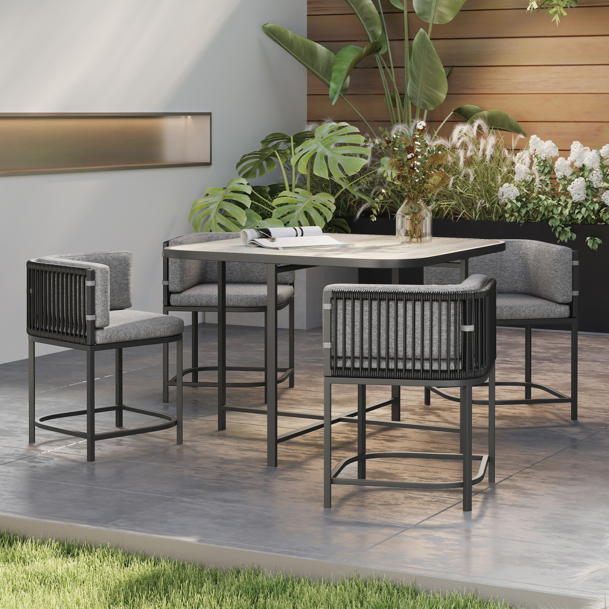 cortex-london-windsor-four-seater-rattan-dining-set-charcoal-grey-black