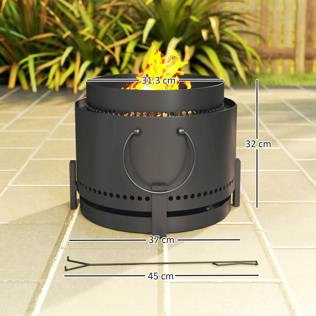 cortex-london-york-smokeless-wood-burning-metal-fire-pit-37cm-dark-grey